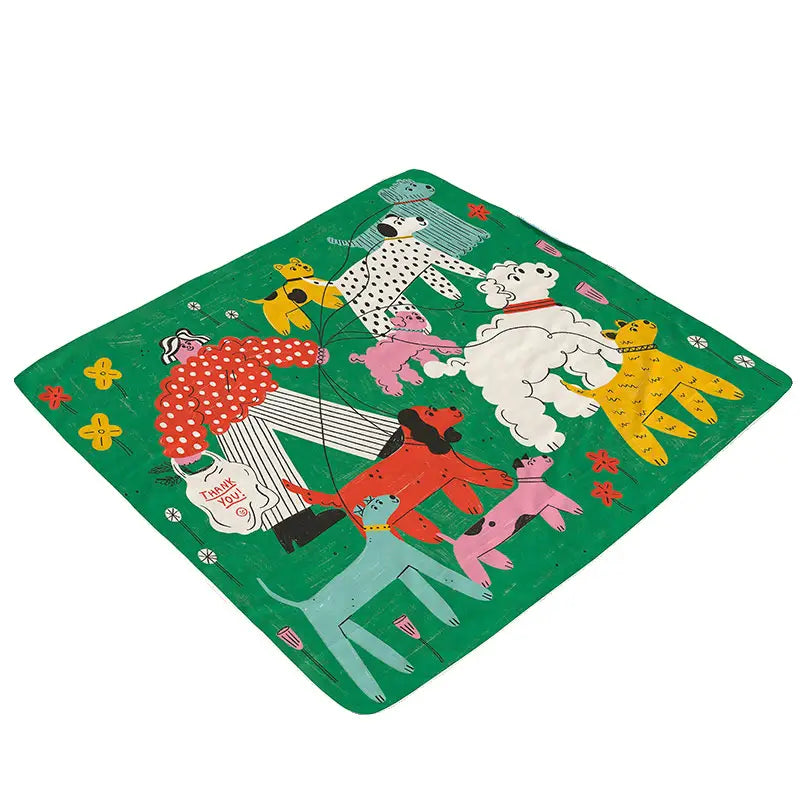 Cartoon-Hund-Picknickdecke – Wasserdicht, feuchtigkeitsgeschützt, 200x200 cm, tragbar für Outdoor